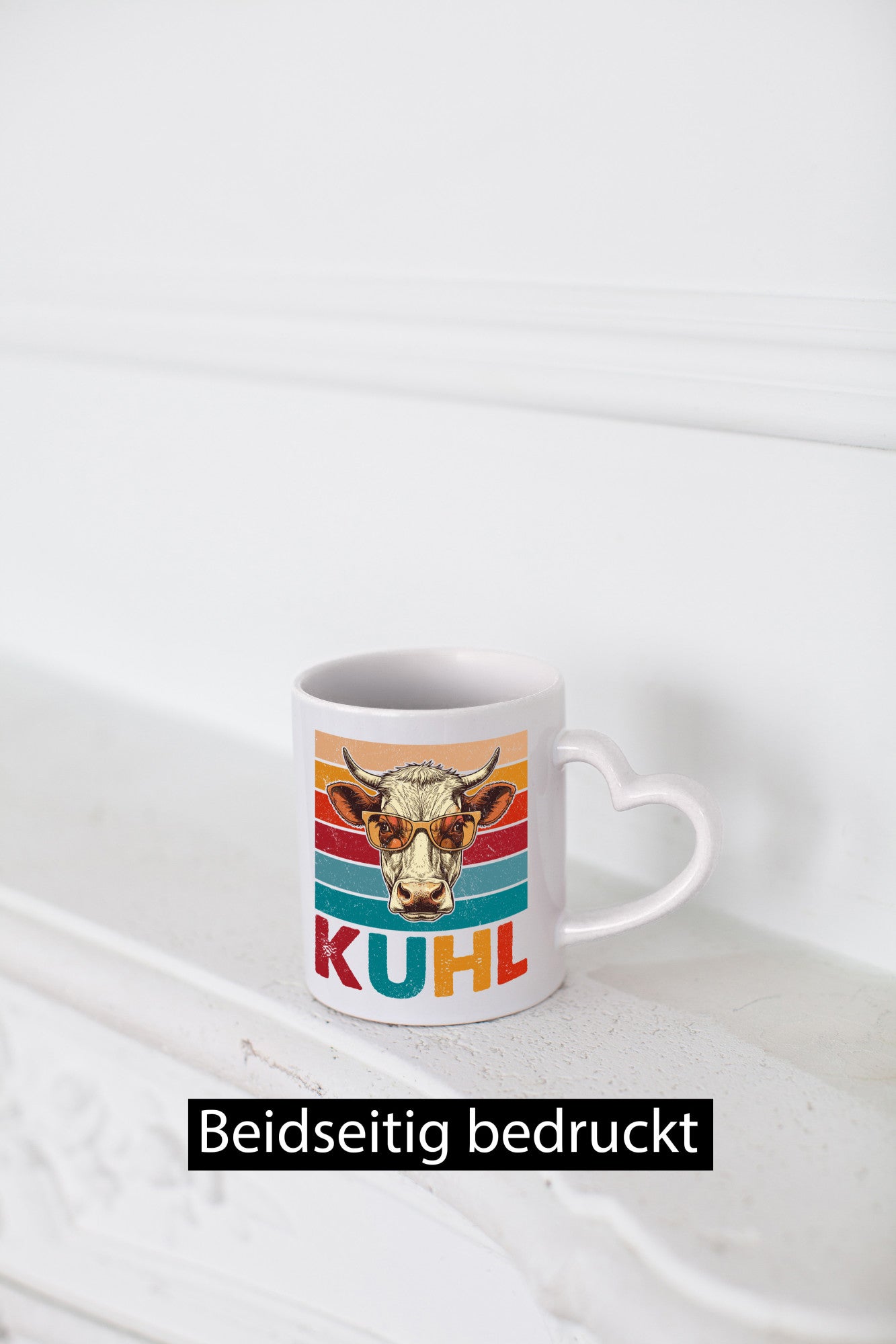 Kuhl | Kuh mit Sonnenbrille Coole v2 lustig Humor Geschenkidee Geschenk Tasse