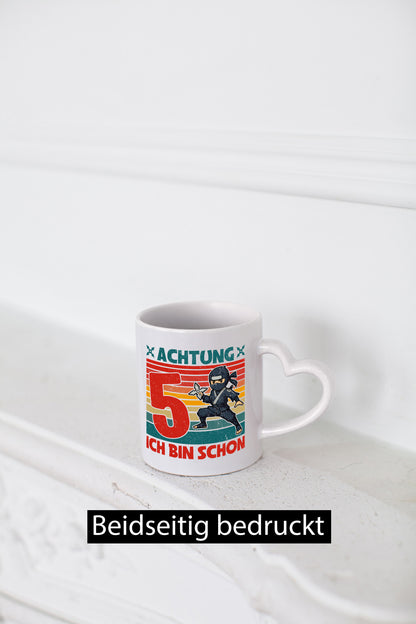 5. Geburtstag | 5 Jahre Ninja Kindergeburtstag Humor Geschenkidee Tasse