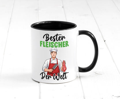 Bester Fleischer | Schlachterei v2 Geschenk Humor Geschenkidee lustiger Spruch Tasse