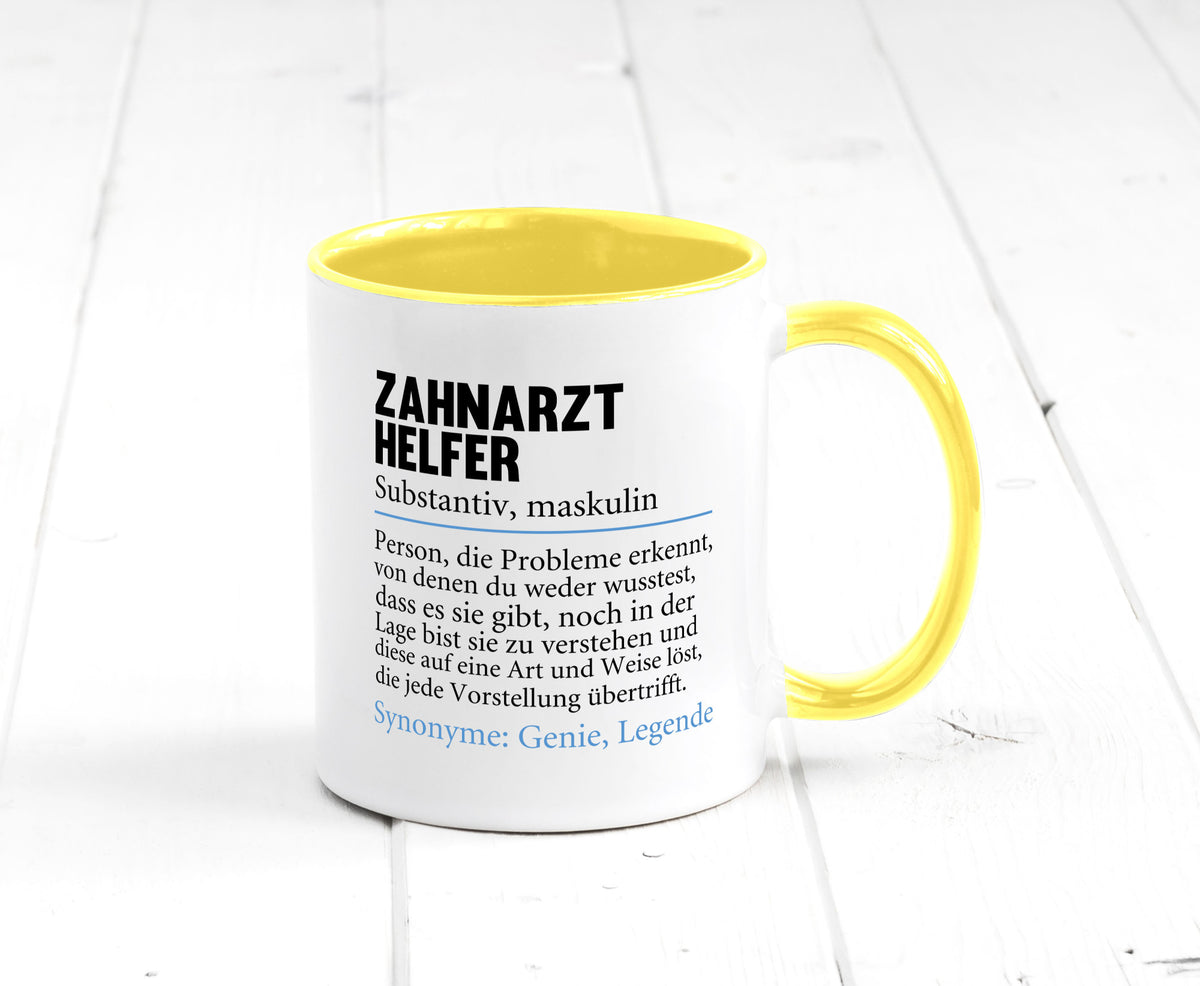 Zahnarzthelfer | Spruch Humor Zahnmedizin Geschenkidee Tasse