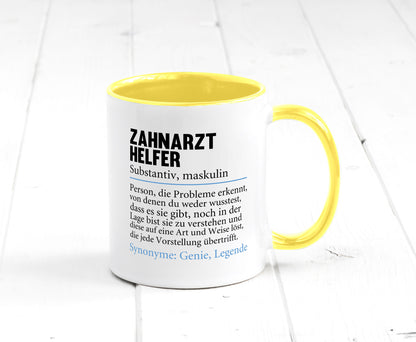 Zahnarzthelfer | Spruch Humor Zahnmedizin Geschenkidee Tasse