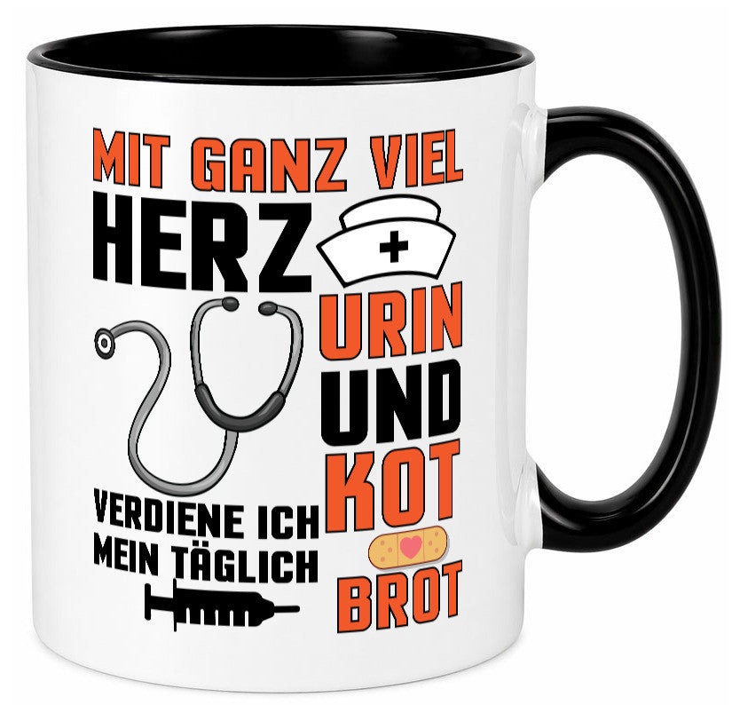 Verdiene mein Täglich Brot | Krankenschwester Krankenhaus lustiger Spruch Tasse