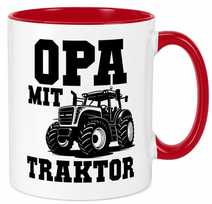 Opa mit Traktor | Geschenkidee Familie Humor Tasse