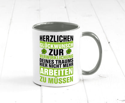 Verwirklichung deiner Träume | Stellenwechel Kollege Humor Arbeit Kollegen Büro