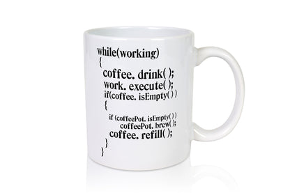 Code Kaffeetrinken | Informatiker Programmierer Nerd lustiger Spruch Geschenk