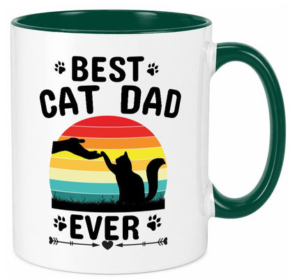 Best Cat Dad Ever lustiger Spruch Geschenk Humor Geschenkidee Tasse