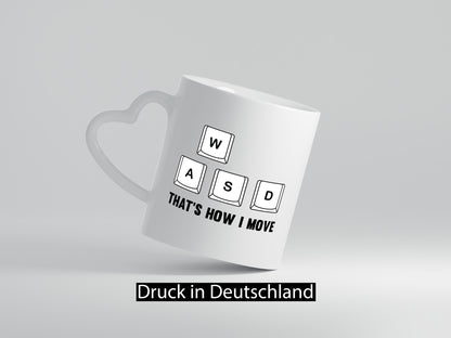 WASD | Zocker Gamer Gaming lustiger Spruch Geschenk Humor Geschenkidee Tasse