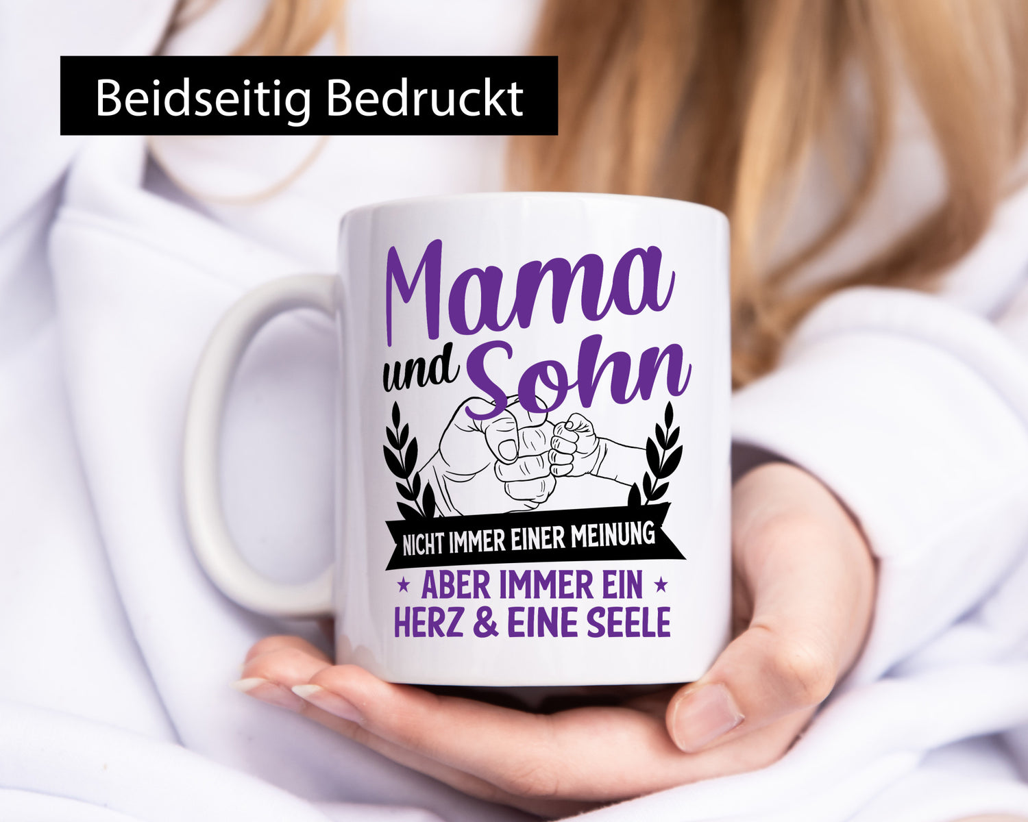 Mama und Sohn, Herz &amp; eine Seele | Fäuste Urkunde lustig Familie Geschenkidee