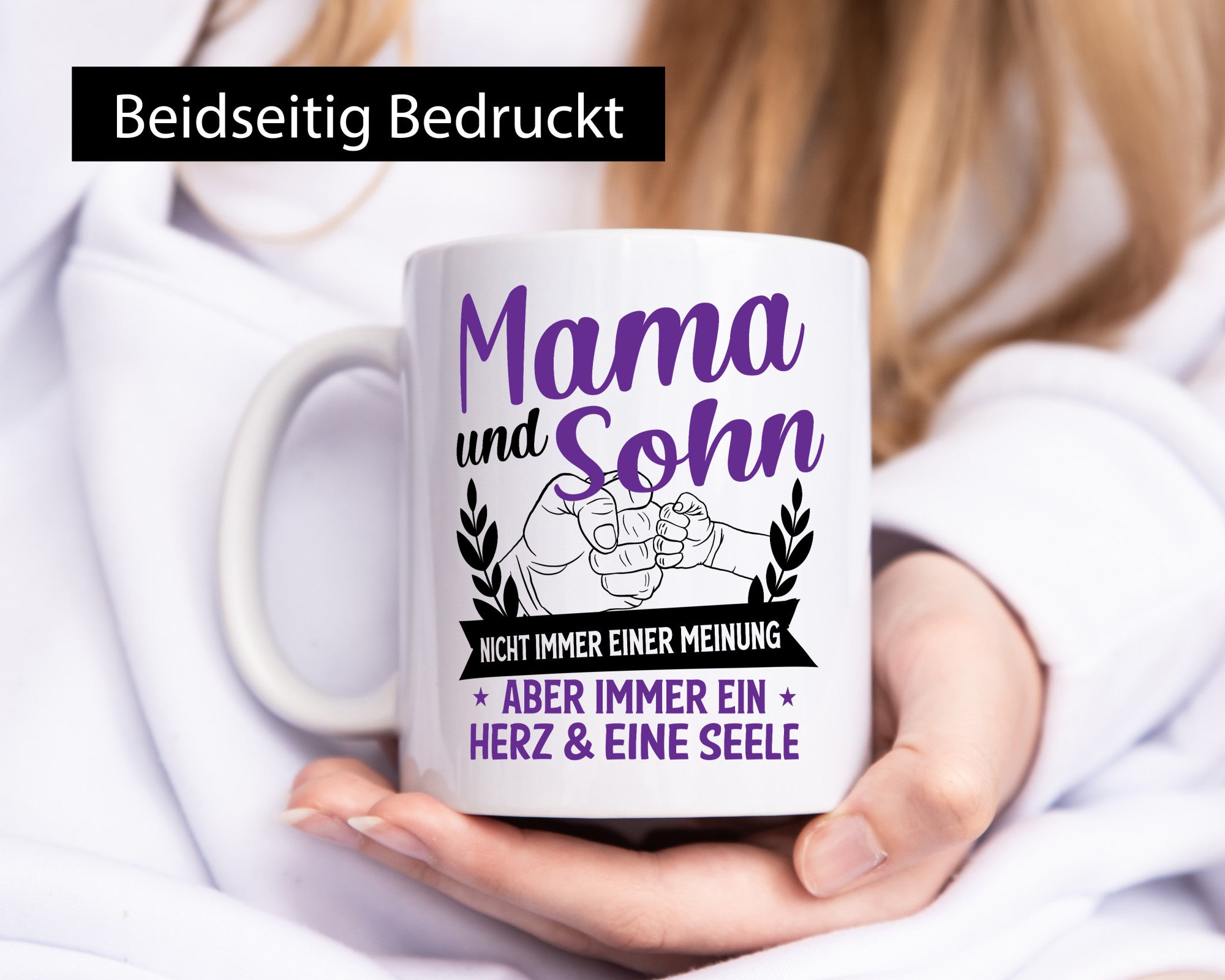Mama und Sohn, Herz &amp; eine Seele | Fäuste Urkunde lustig Familie Geschenkidee