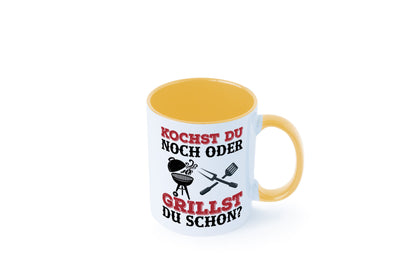 Grillst du schon? | Spruch Tasse Grillen Männer Geschenkidee Humor