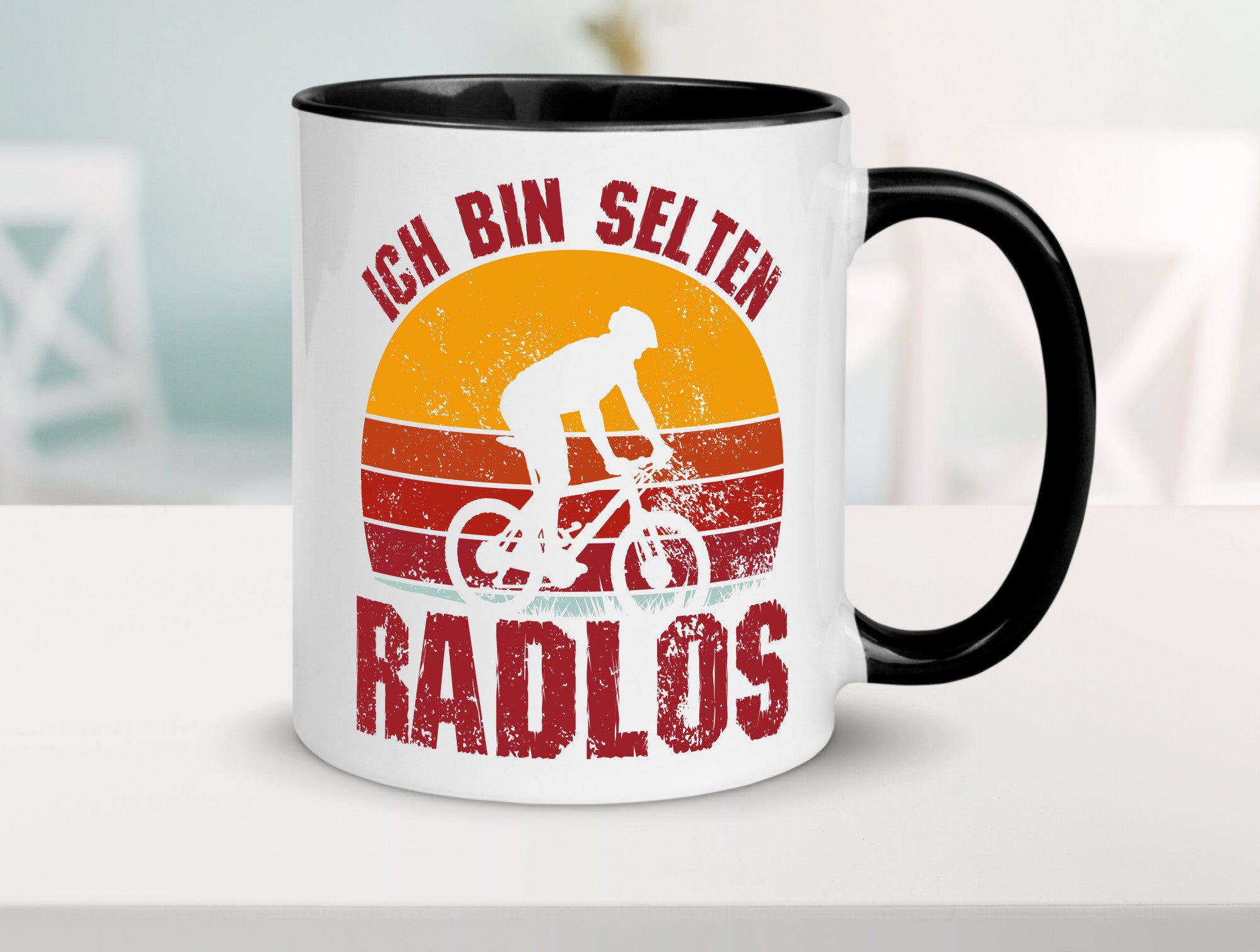 Ich bin Selten Radlos | Radfahrer Mountainbike Humor Geschenkidee Tasse