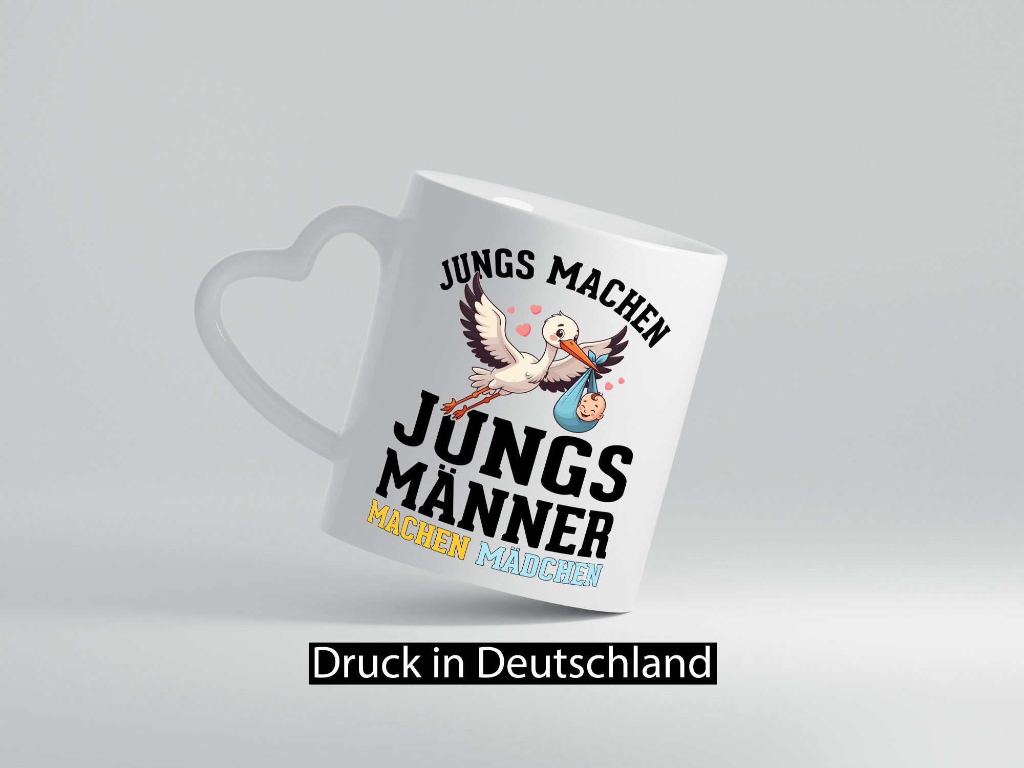 Männer machen Mädchen | Schwangerschaft verkündung Humor Geschenkidee Tasse