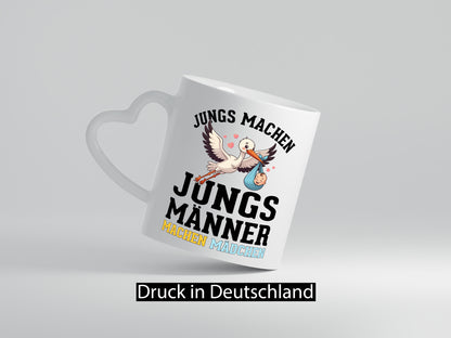 Männer machen Mädchen | Schwangerschaft verkündung Humor Geschenkidee Tasse