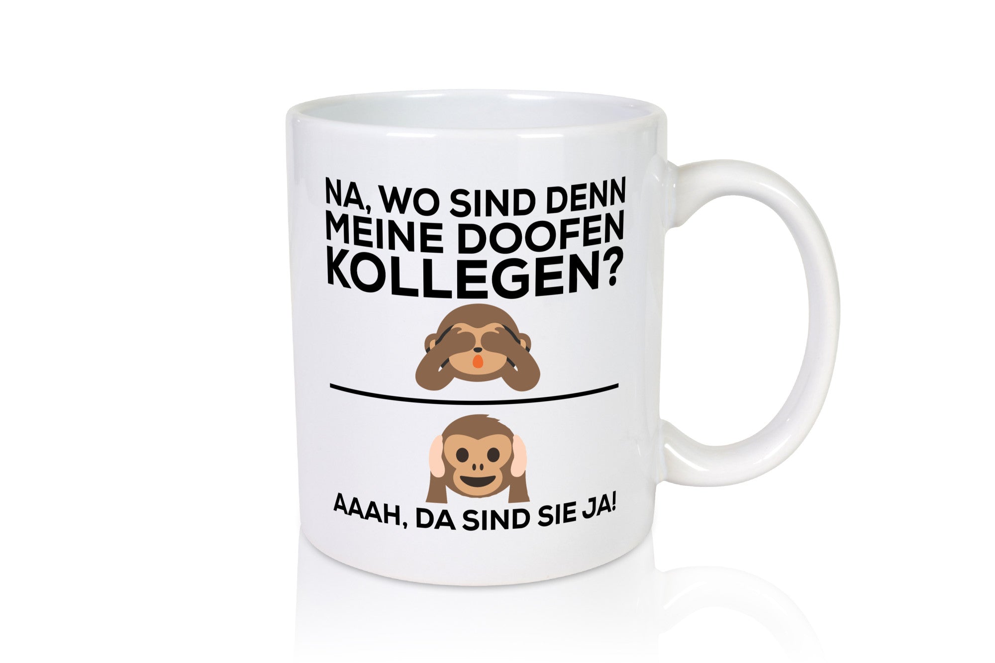 Doofe Kollegen | Bürotasse lustig Affe Arbeitsplatz Geschenkidee Arbeit Büro