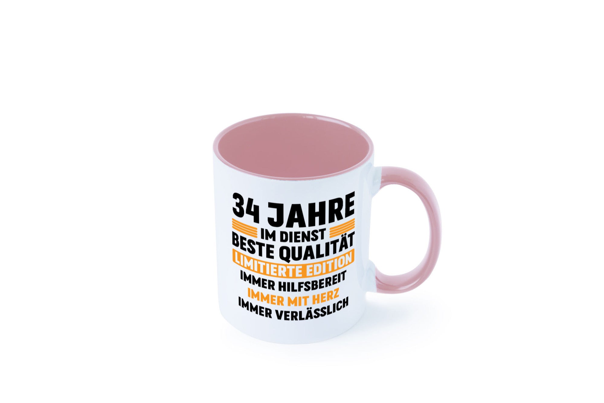 34 Jahre im Dienst | Jubiläum Arbeit v2 Humor Kollegen Büro Geschenkidee Tasse