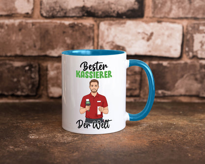 Bester Kassierer v2 Geschenkidee Humor Tasse