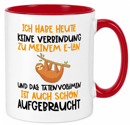 Tatenvolumen aufgebraucht | Spruch Humor Faultier Tierliebhaber Geschenkidee