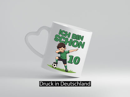 10. Geburtstag | 10 Jahre Fußballer Geschenkidee Humor Tasse