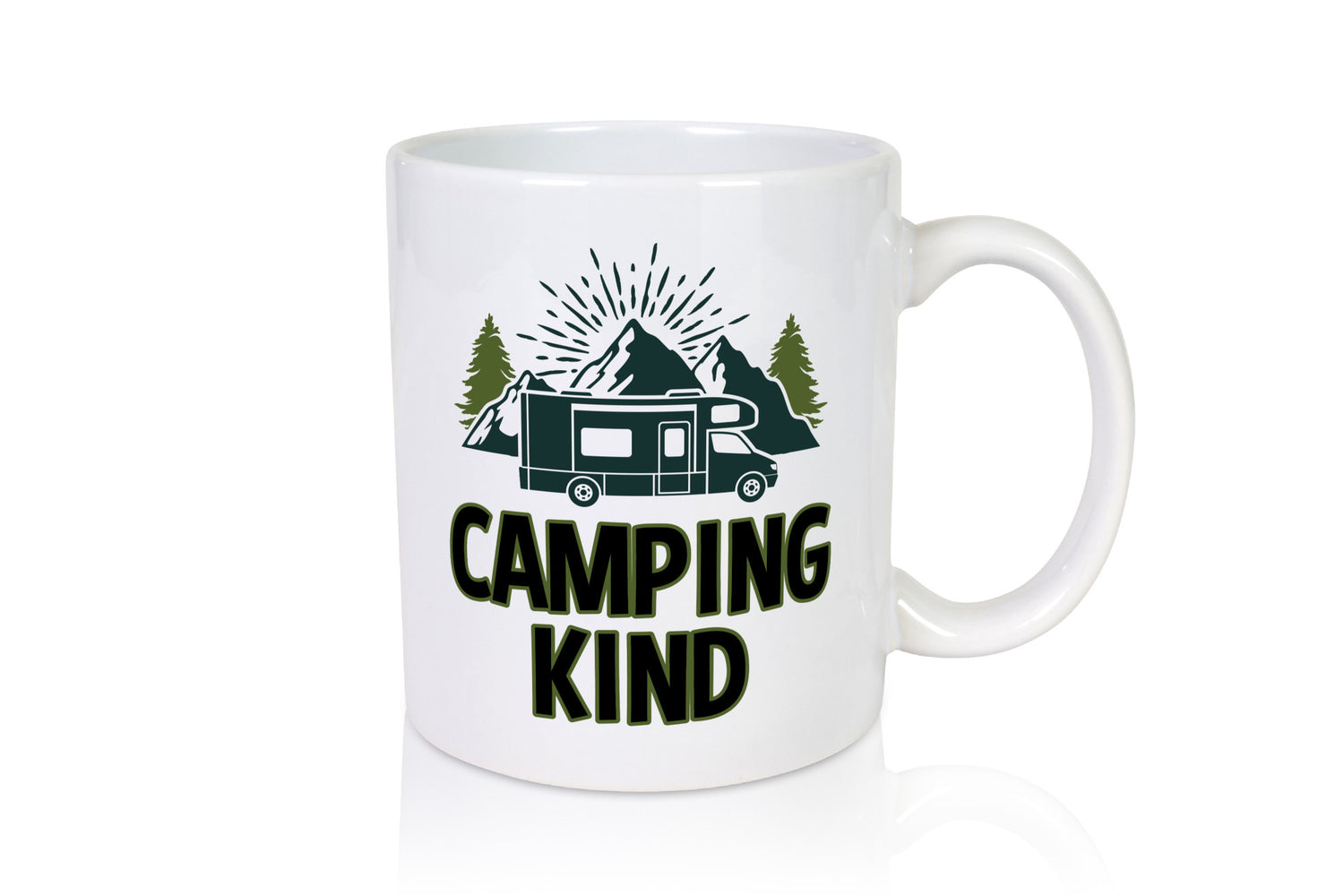 Camping kind | Wohnwagen Zelt lustiger Spruch Geschenk Humor Geschenkidee Tasse