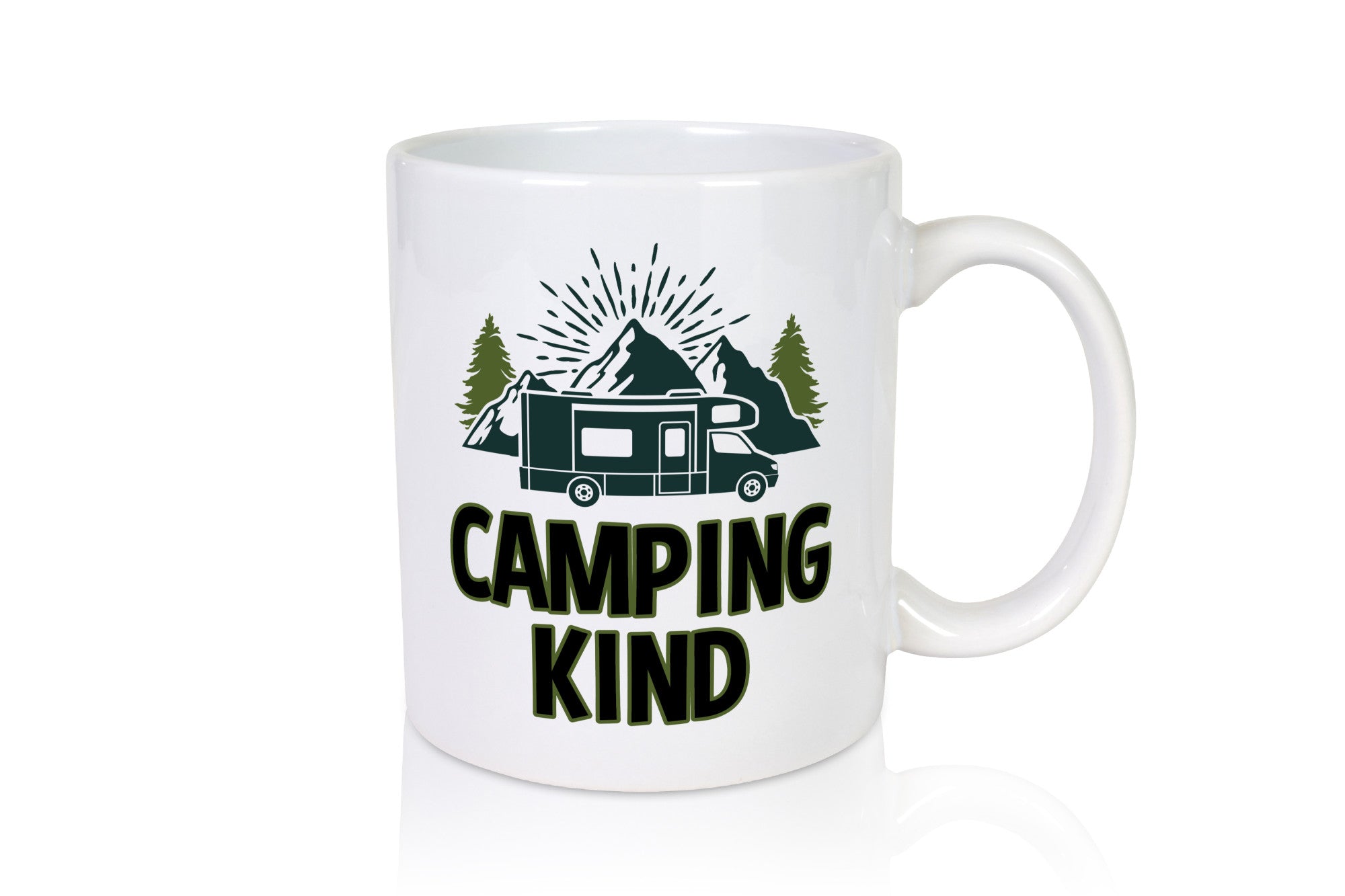 Camping kind | Wohnwagen Zelt lustiger Spruch Geschenk Humor Geschenkidee Tasse