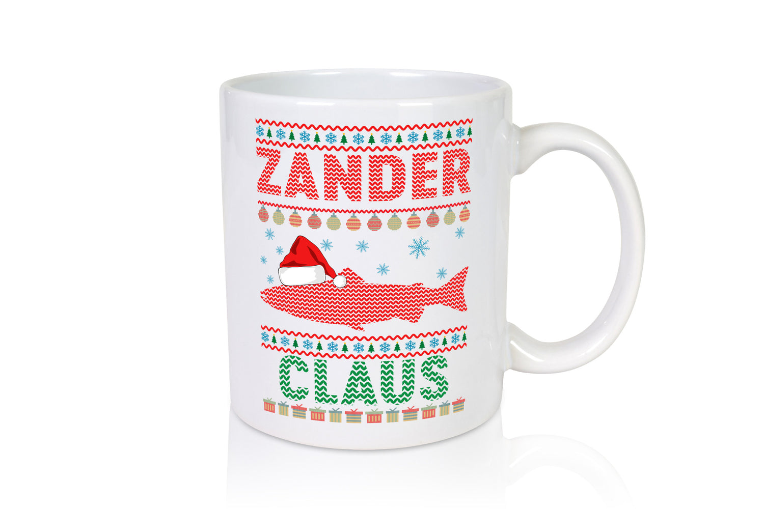 Zander Claus | Weihnachten Ugly Christmas Angler v2 Geschenkidee Humor Tasse