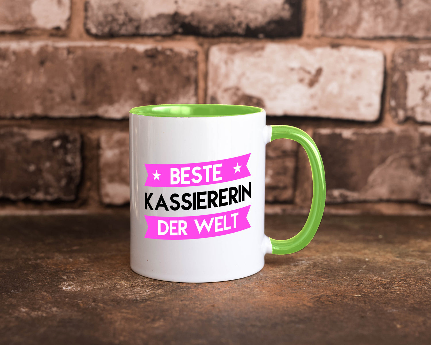 Beste Kassiererin lustiger Spruch Geschenk Humor Geschenkidee Tasse