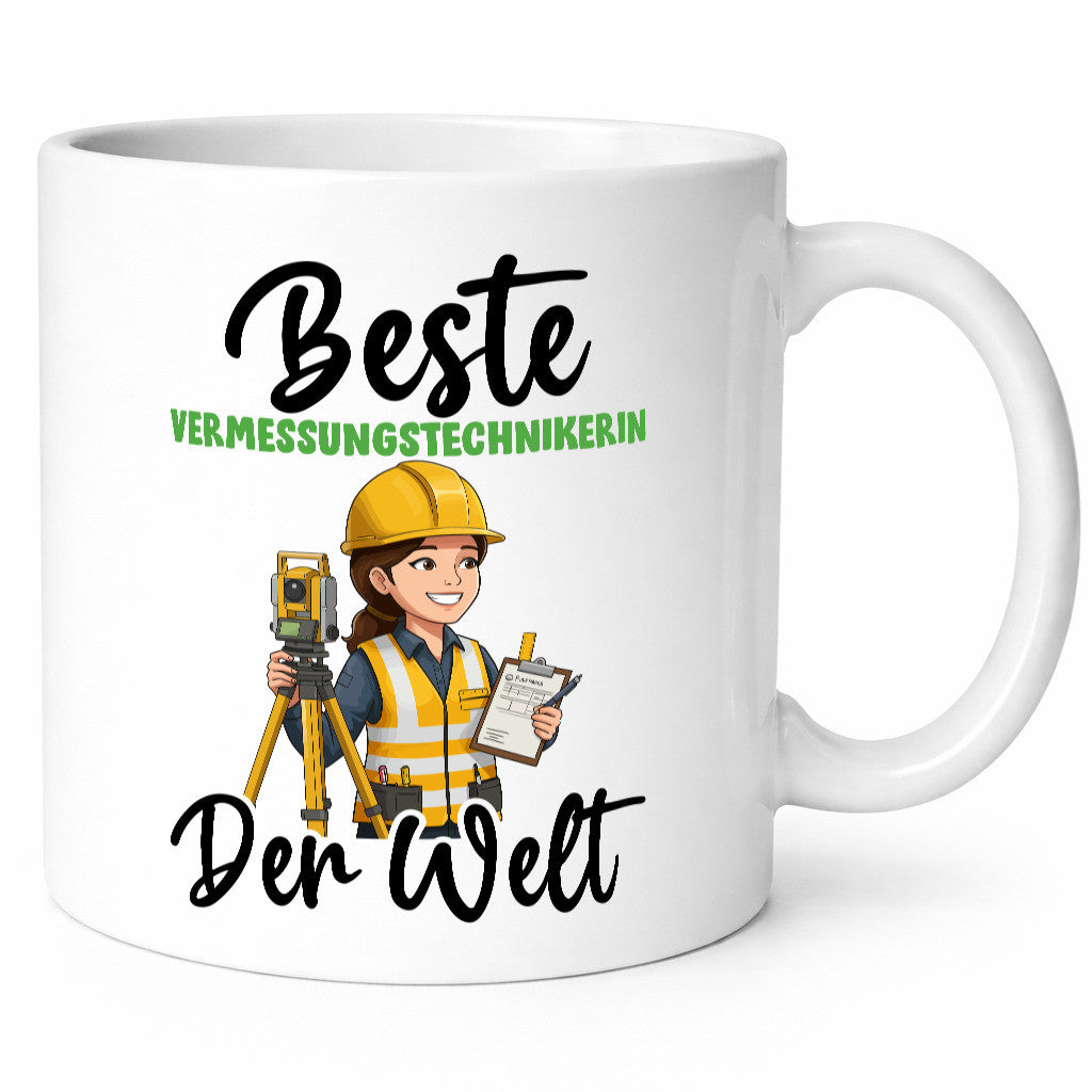 Beste Vermessungstechnikerin | Techniker v2 Geschenk Humor Geschenkidee Tasse