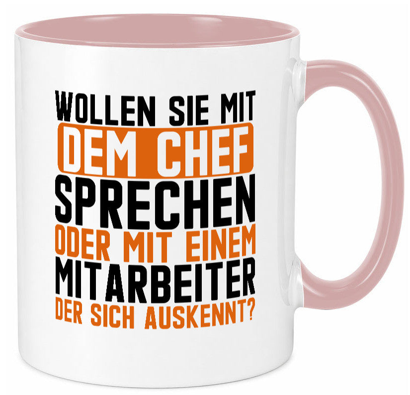 Wollen sie mit dem Chef Sprechen | Mitarbeiter Humor Arbeit Kollegen Büro