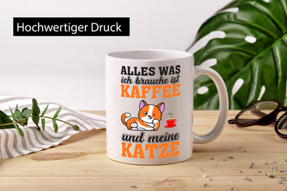 Coffee and My Cat | Cat Owner Mug Humour Gift Idea Animal Lover