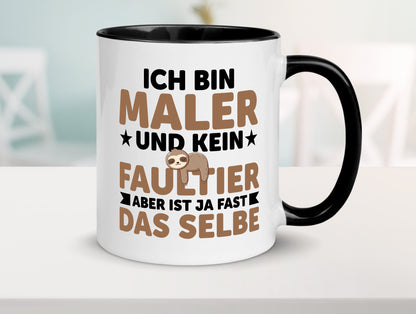 Ich bin kein Faultier: Maler | Malerei v2 lustiger Spruch Geschenk