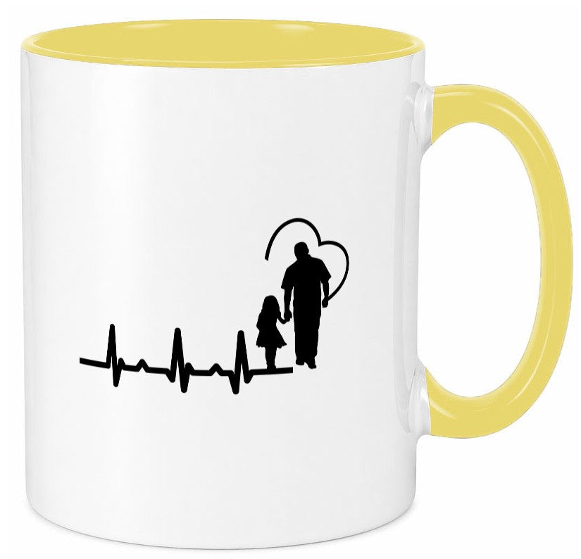 Vater Tochter Herz | Papa Vatertag Vaterliebe lustiger Spruch Geschenk Familie Tasse