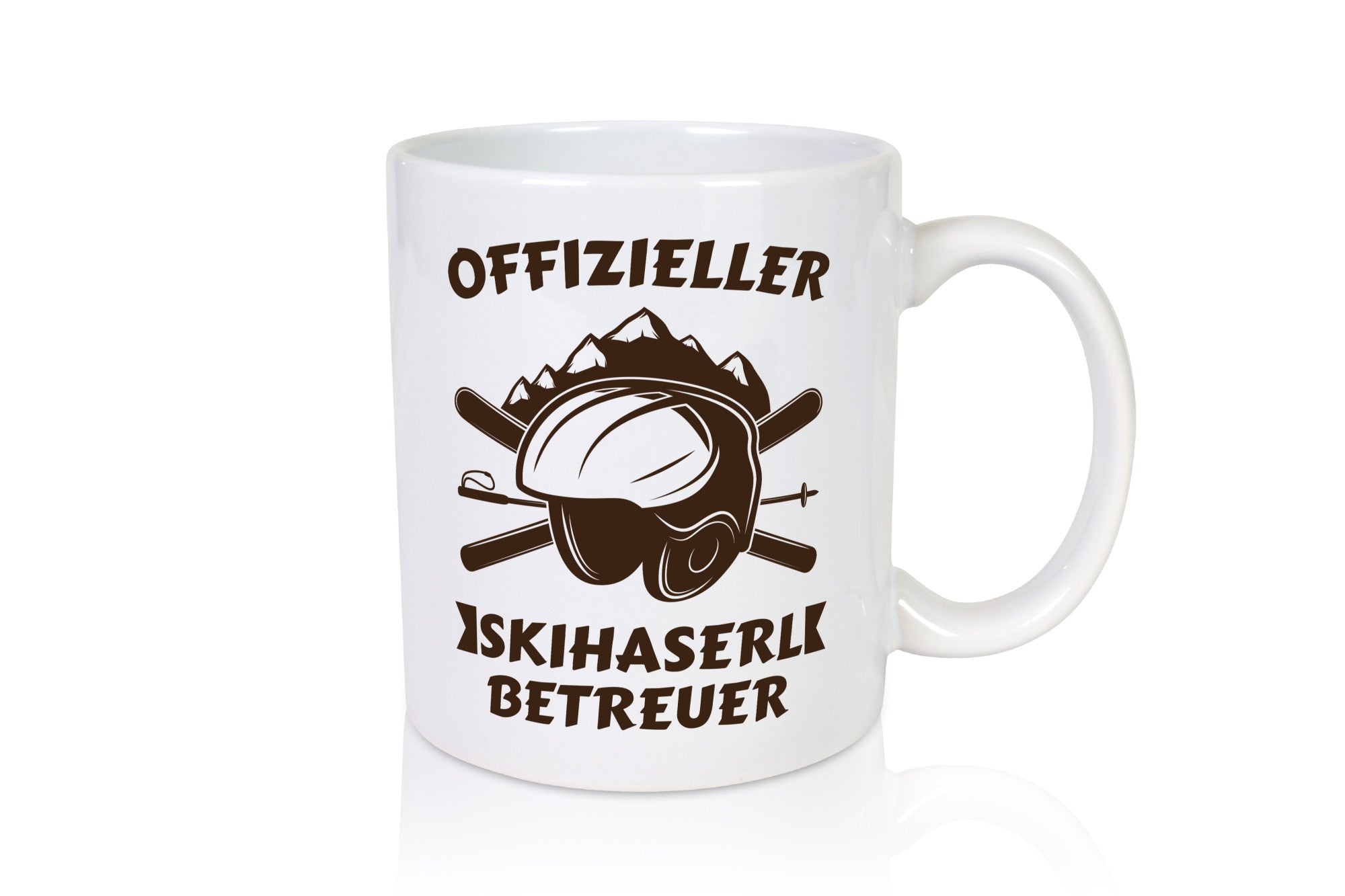 Offizieller Skihaserl Betreuer | Skihelm Skistöcke Berge Humor Geschenkidee