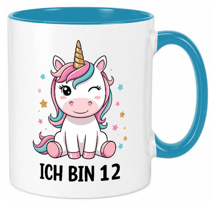 12. Geburtstag | 12 Jahre Einhorn Mädchen lustig Geschenkidee Geschenk Tasse