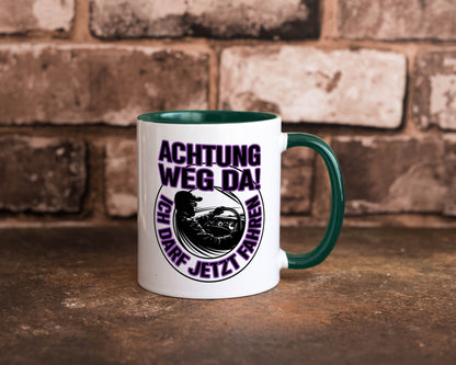 Achtung weg da ich darf jetzt Fahren | Führerschein lustig Humor Geschenkidee