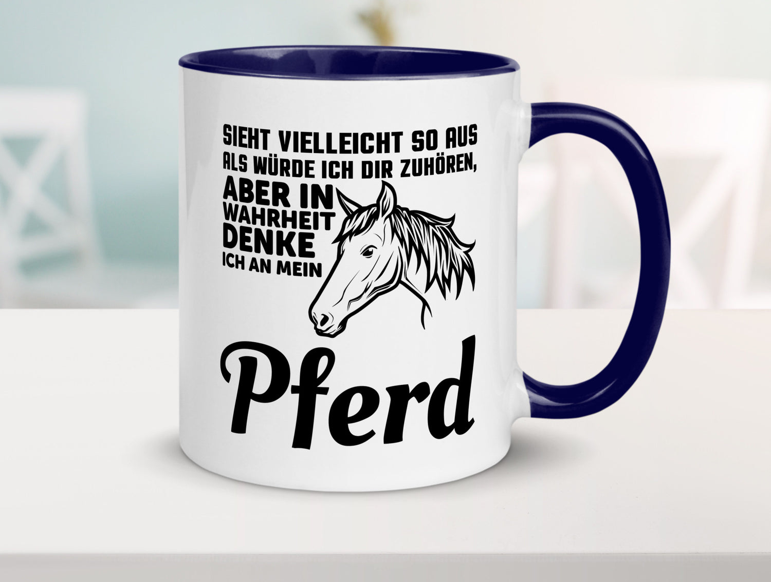 Pferde Spruch | Reiterin Tasse Pferdesport Reiten Humor Geschenkidee