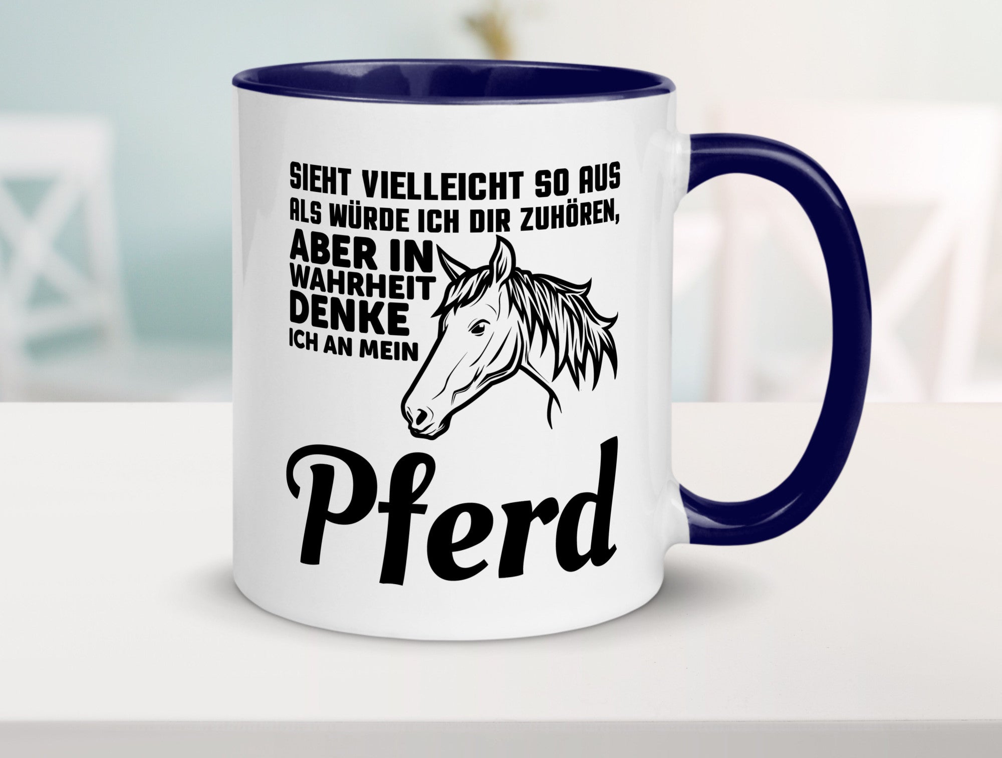 Pferde Spruch | Reiterin Tasse Pferdesport Reiten Humor Geschenkidee