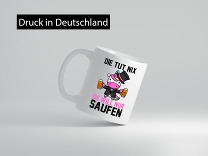 Die tut nix will nur Saufen | Einhorn Bier v2 lustig Humor Geschenkidee