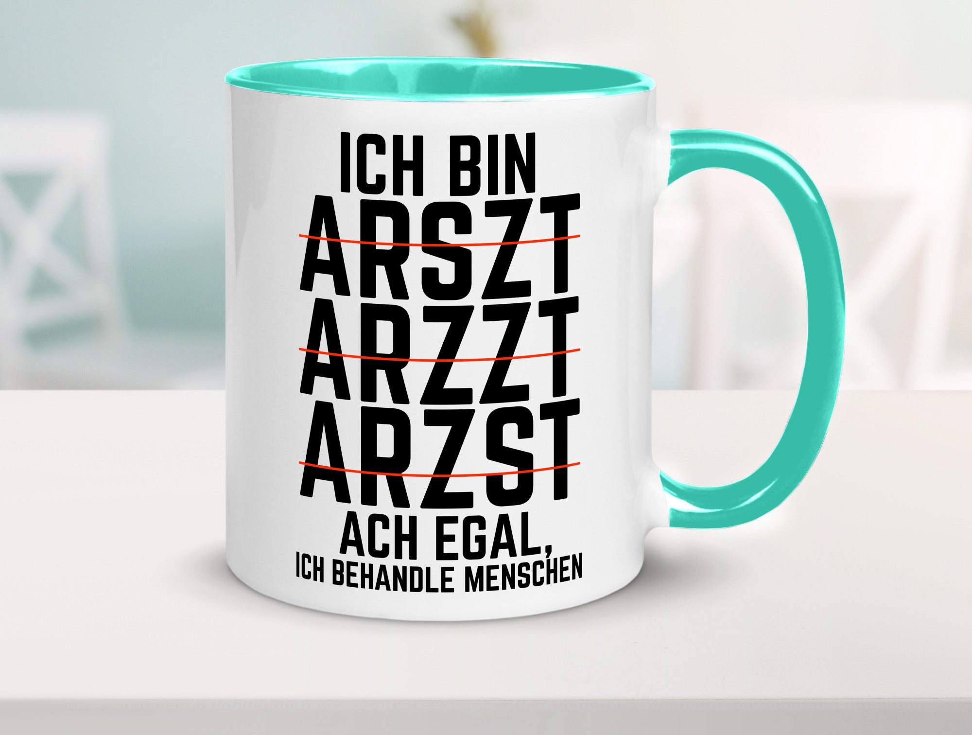 Ich bin Arzt | Rechtschreibung Klinik lustiger Spruch lustig Humor Geschenkidee