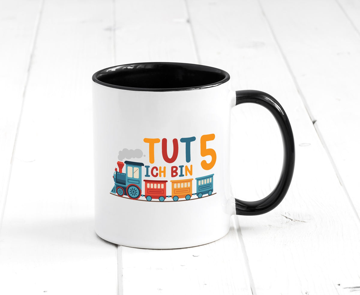 5. Geburtstag | 5 Jahre Eisenbahn Zug junge lustiger Spruch Geschenk Tasse