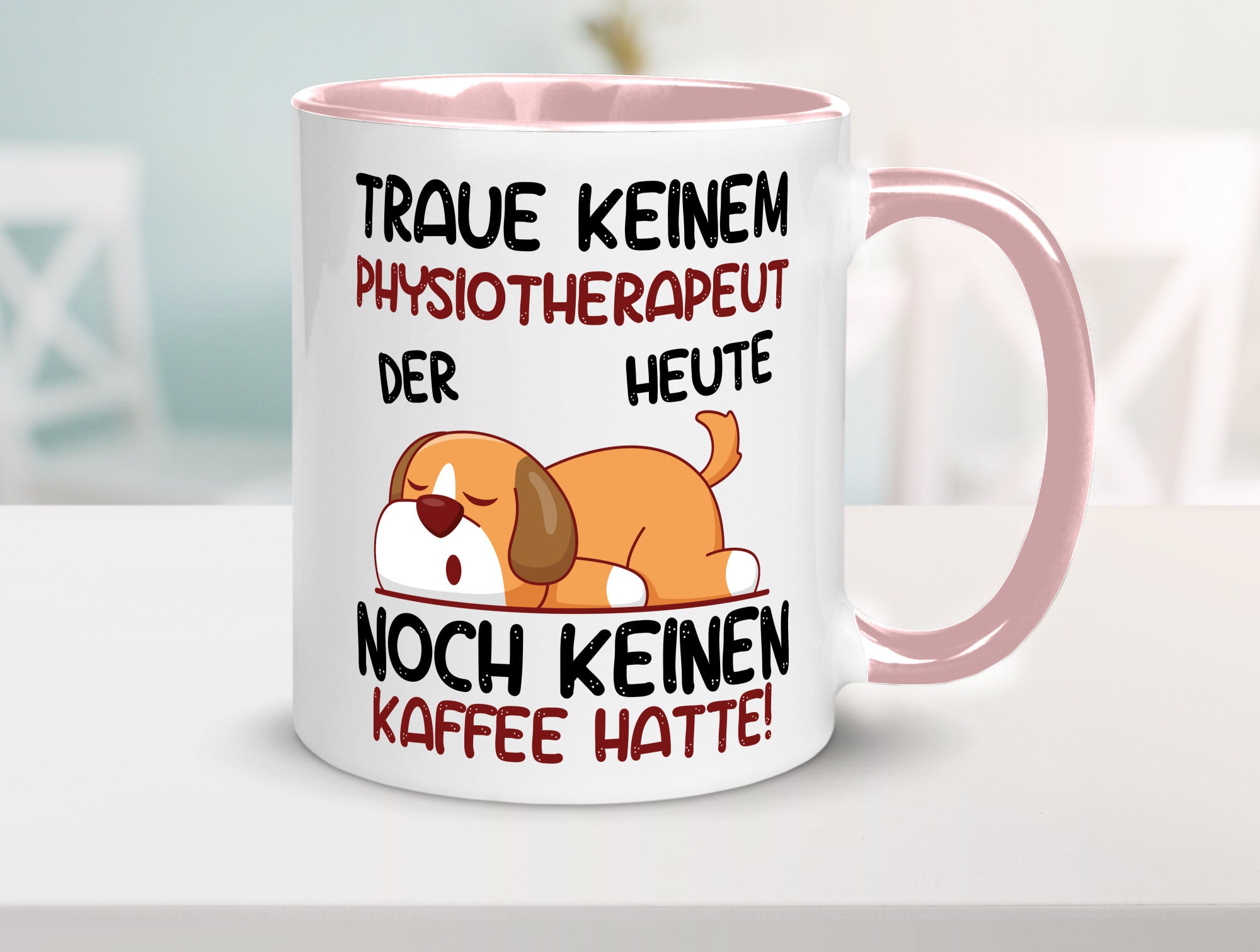 Traue keinem Physiotherapeut lustiger Spruch Geschenk Humor Geschenkidee Tasse