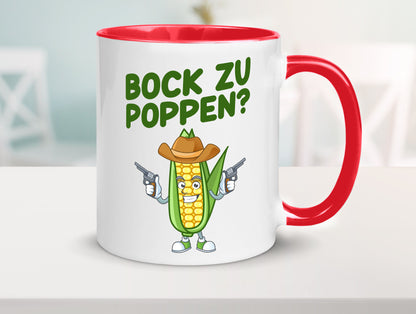 Bock auf Poppen | Mais Lustig Geschenk Humor Geschenkidee lustiger Spruch Tasse