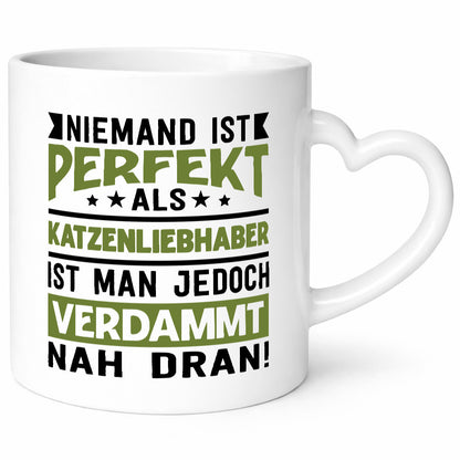 Niemand ist Perfekt | Katzenliebhaber Nah Dran Katze Geschenk Tierliebhaber