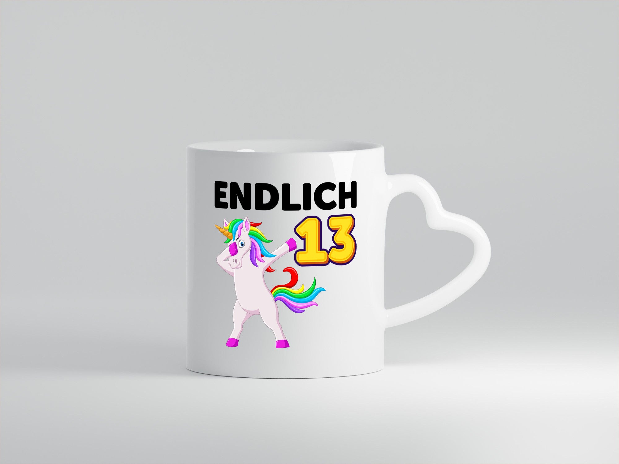 13. Geburtstag | endlich 13 Jahre Einhorn Mädchen Geschenkidee Humor Tasse