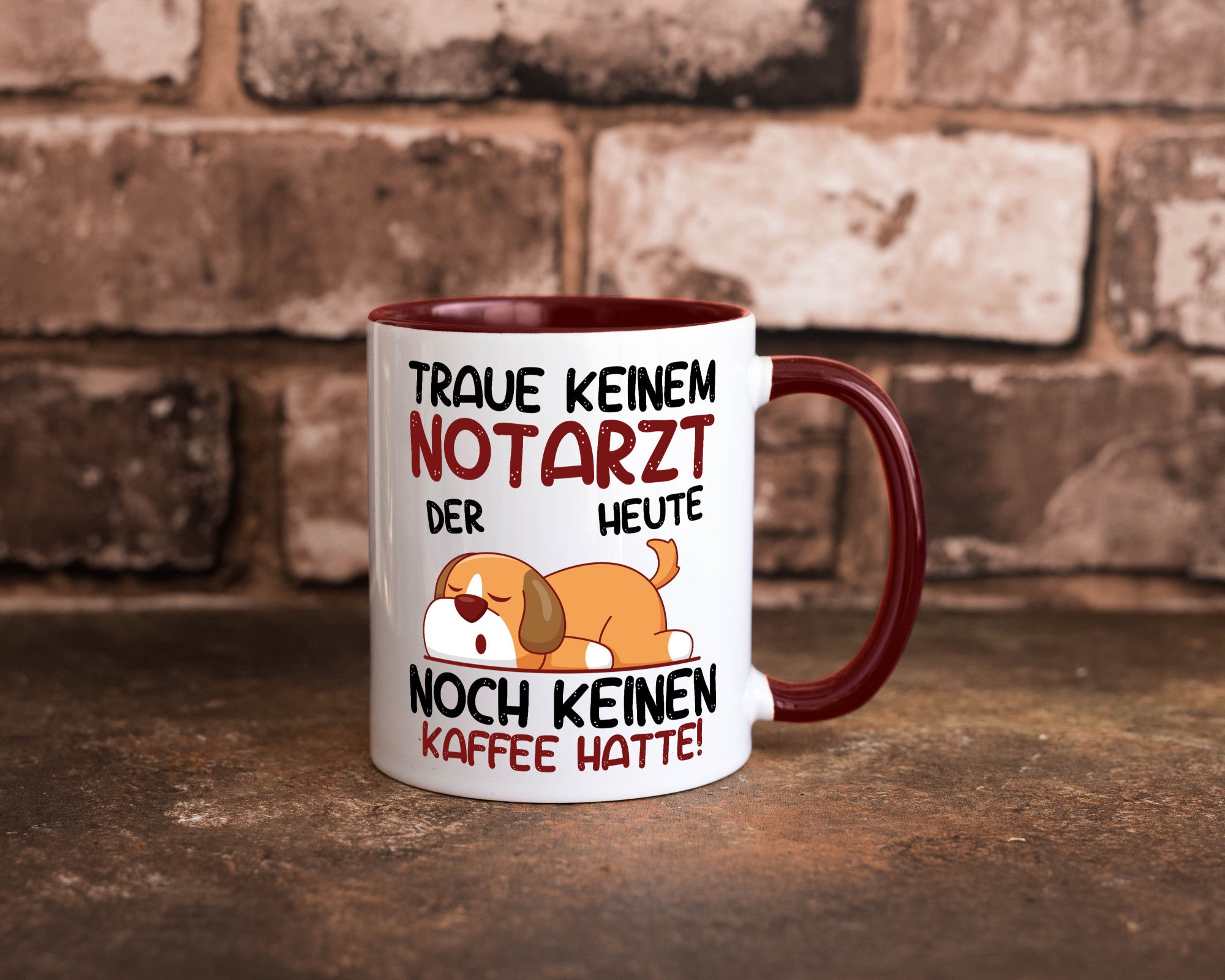 Traue keinem Notarzt | Arzt Geschenk Humor Geschenkidee lustiger Spruch Tasse