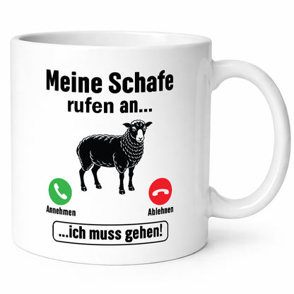 Meine Schafe rufen an | Biobauer Bauer Landwirtschaft Geschenk Humor