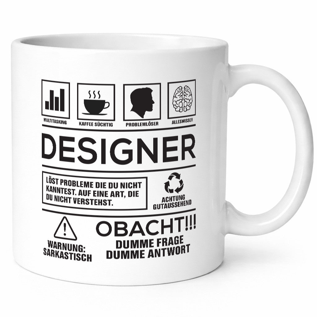 Achtung! Designer-Probleme | Lustiger Spruch für Mode-Geschenke, Arbeit, Kollegen