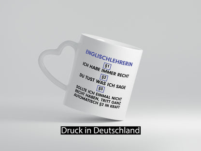 Ich habe immer Recht Englischlehrerin | Englisch Lehrerin v2 lustiger Spruch