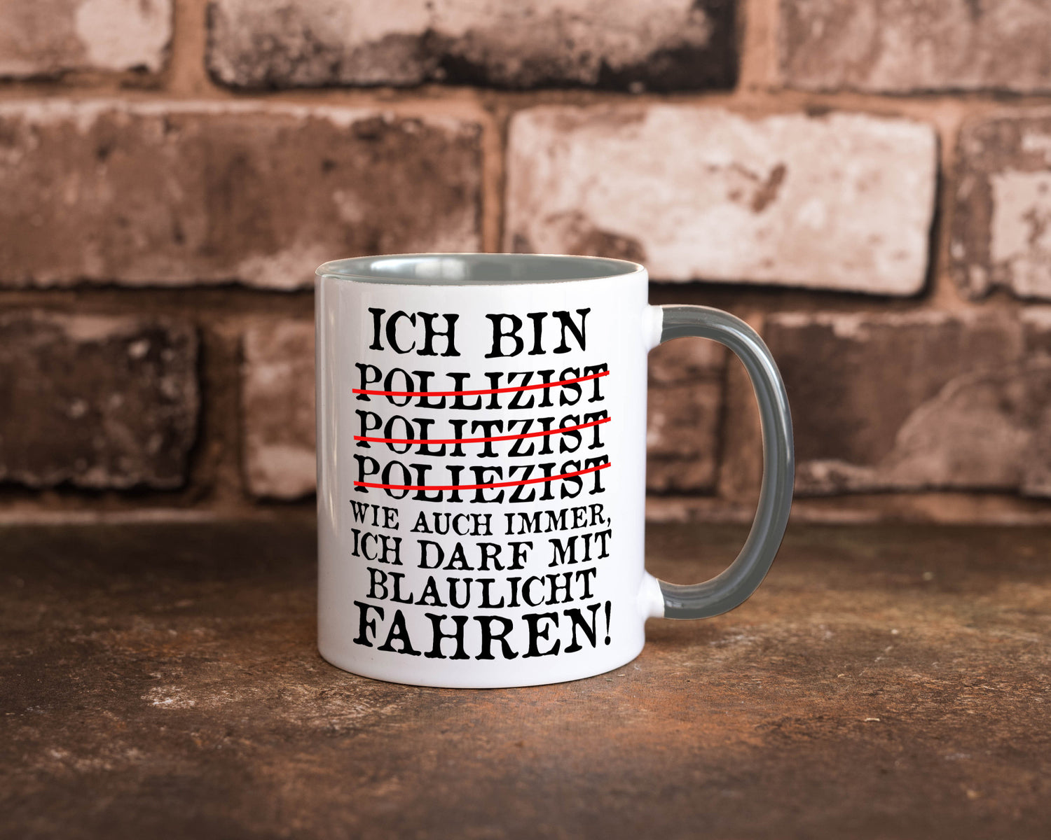 Ich bin Polizist | Blaulicht Polizei Beruf Streife lustig Arbeit Kollegen Büro