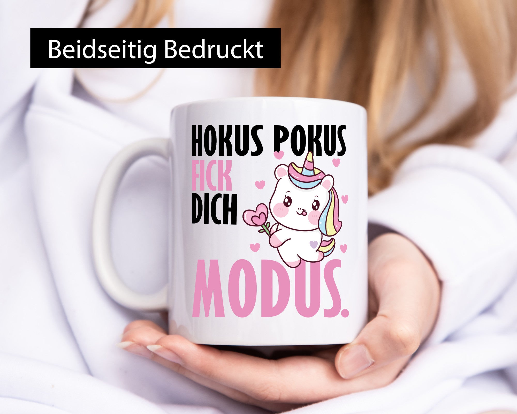 Hokus Pokus lustiger Spruch Geschenk Humor Geschenkidee Tasse