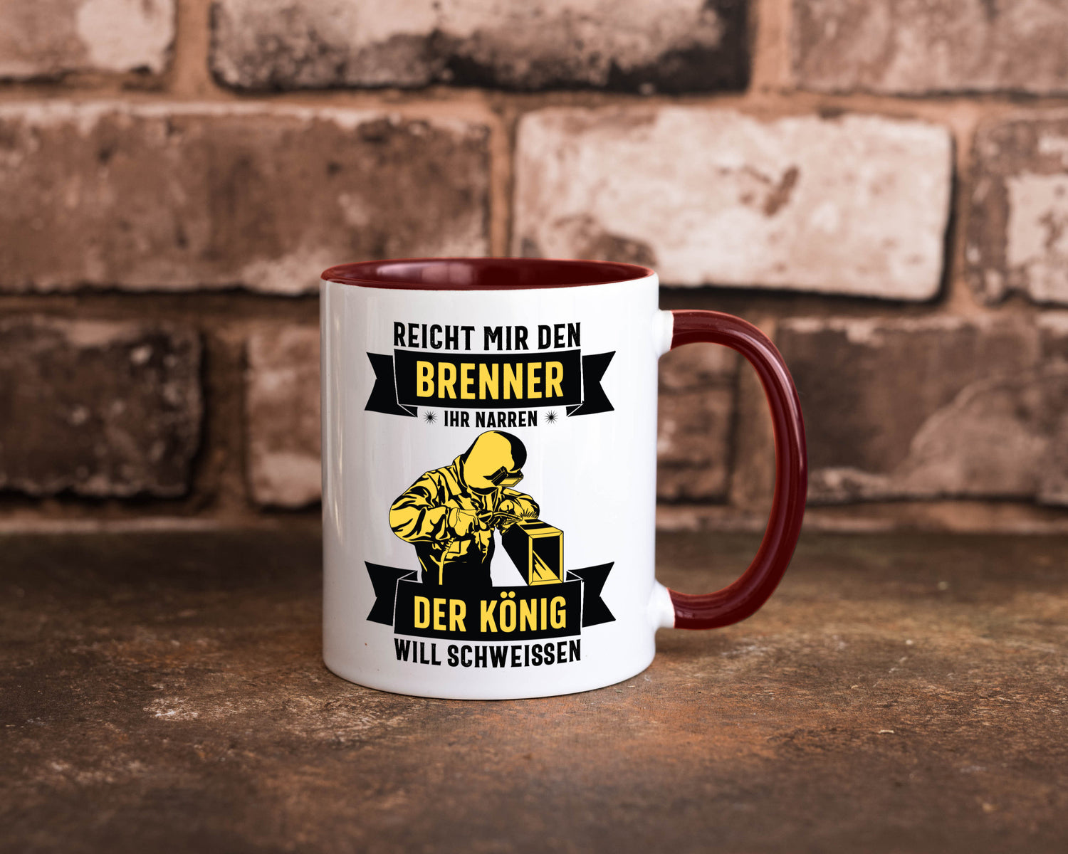 König will schweissen | Schweisser Sterne lustiger Spruch Geschenk Humor